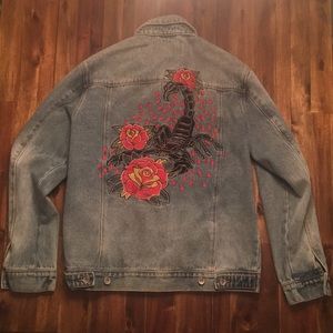Empyre Karl Scorpion Embroidered Denim Jacket